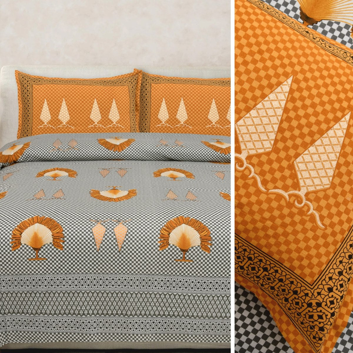 ROSEGOLD Elegant Traditional Prints Double Bedsheet – 100% Pure Cotton