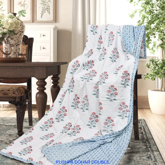 Floral Print Double AC Dohar