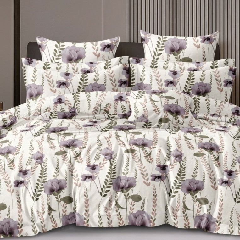 Lavender Bloom Fibre Comforter – Double/King Size