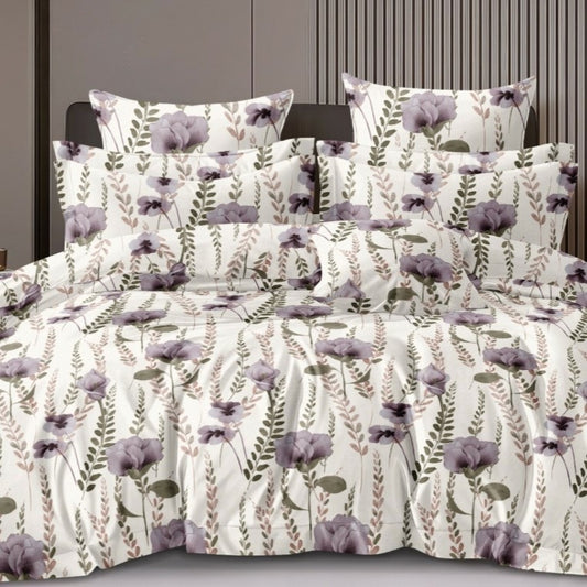 Lavender Bloom Fibre Comforter – Double/King Size