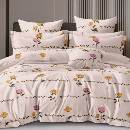 Carnation Line Art Fibre Comforter – Double/King Size