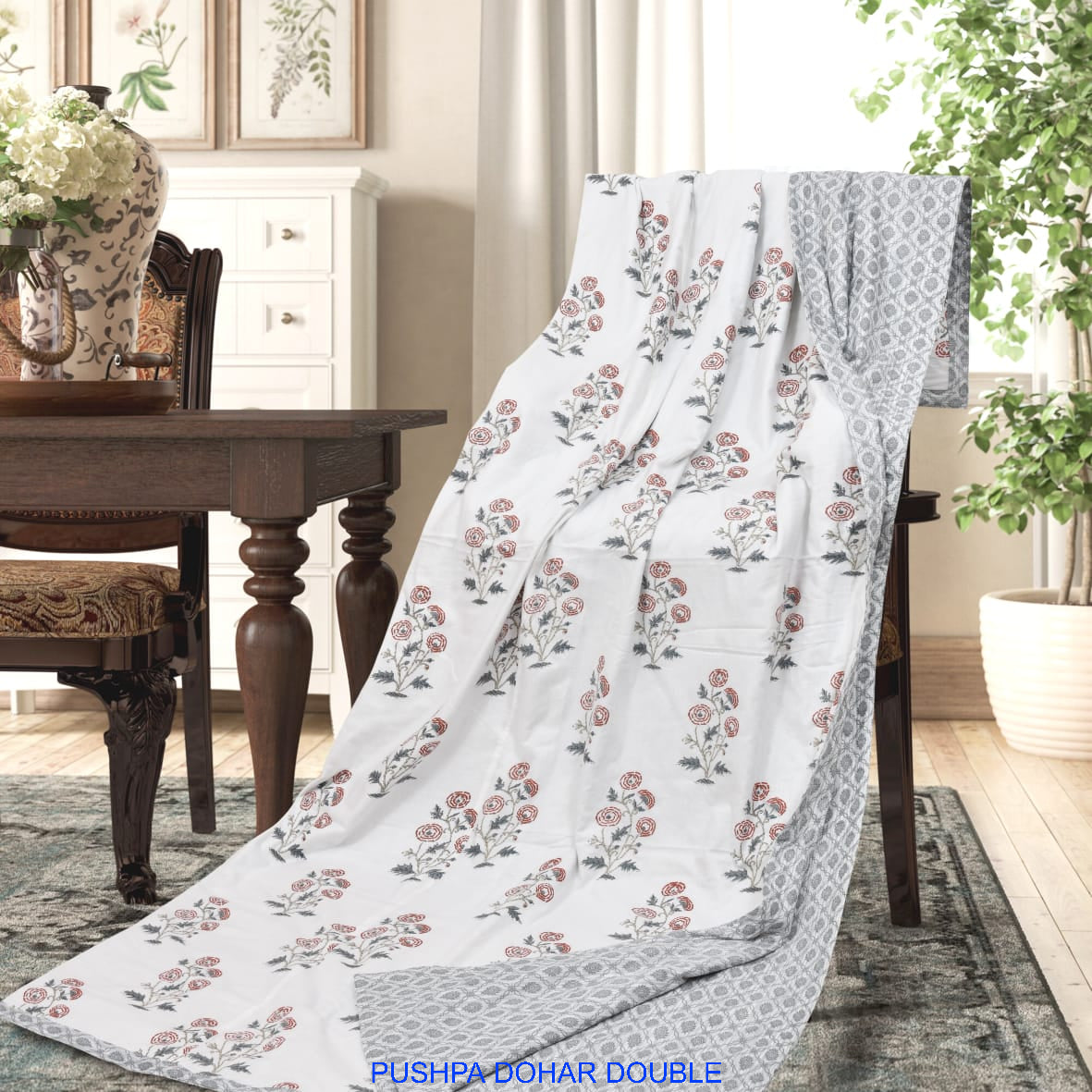 Floral Print Double AC Dohar