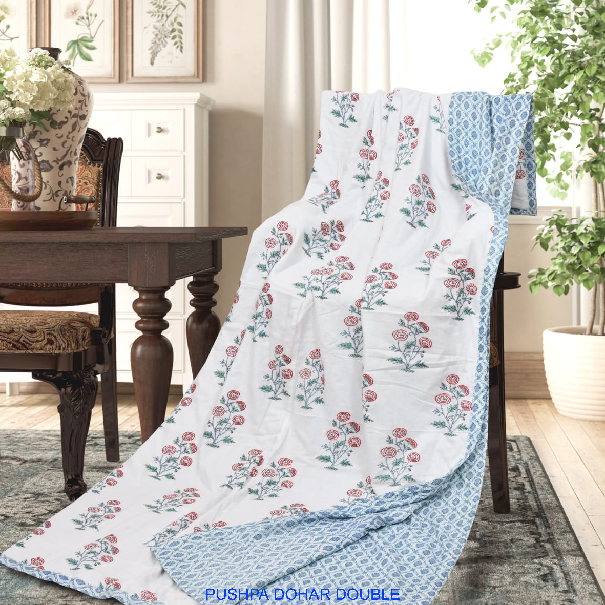 Floral Print Double AC Dohar