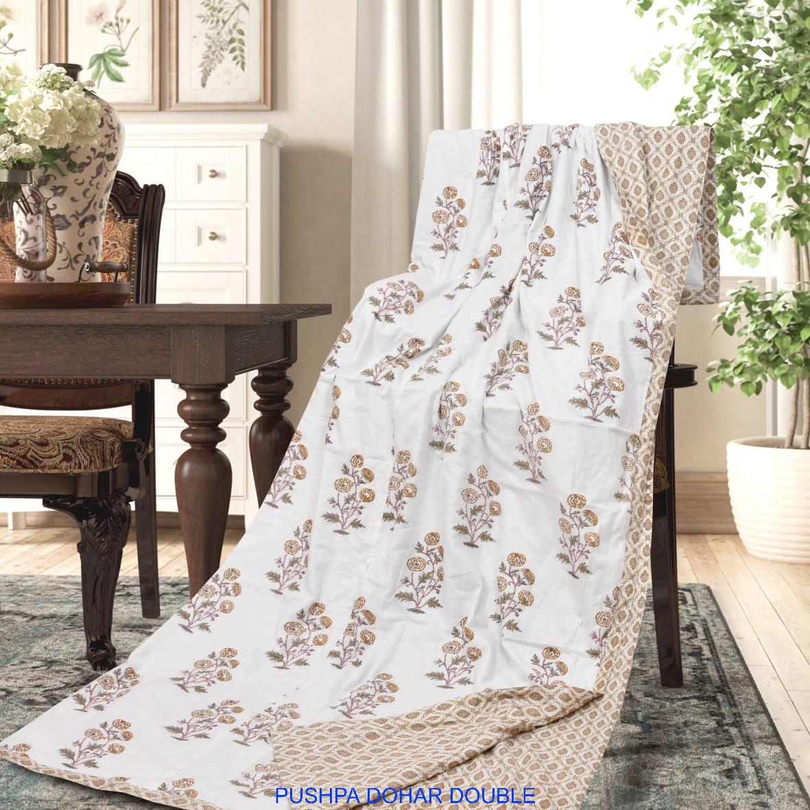 Floral Print Double AC Dohar