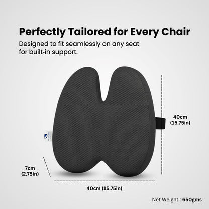 Ergonomic Sitting Comfort Combo – Back & Seat Cushion Set