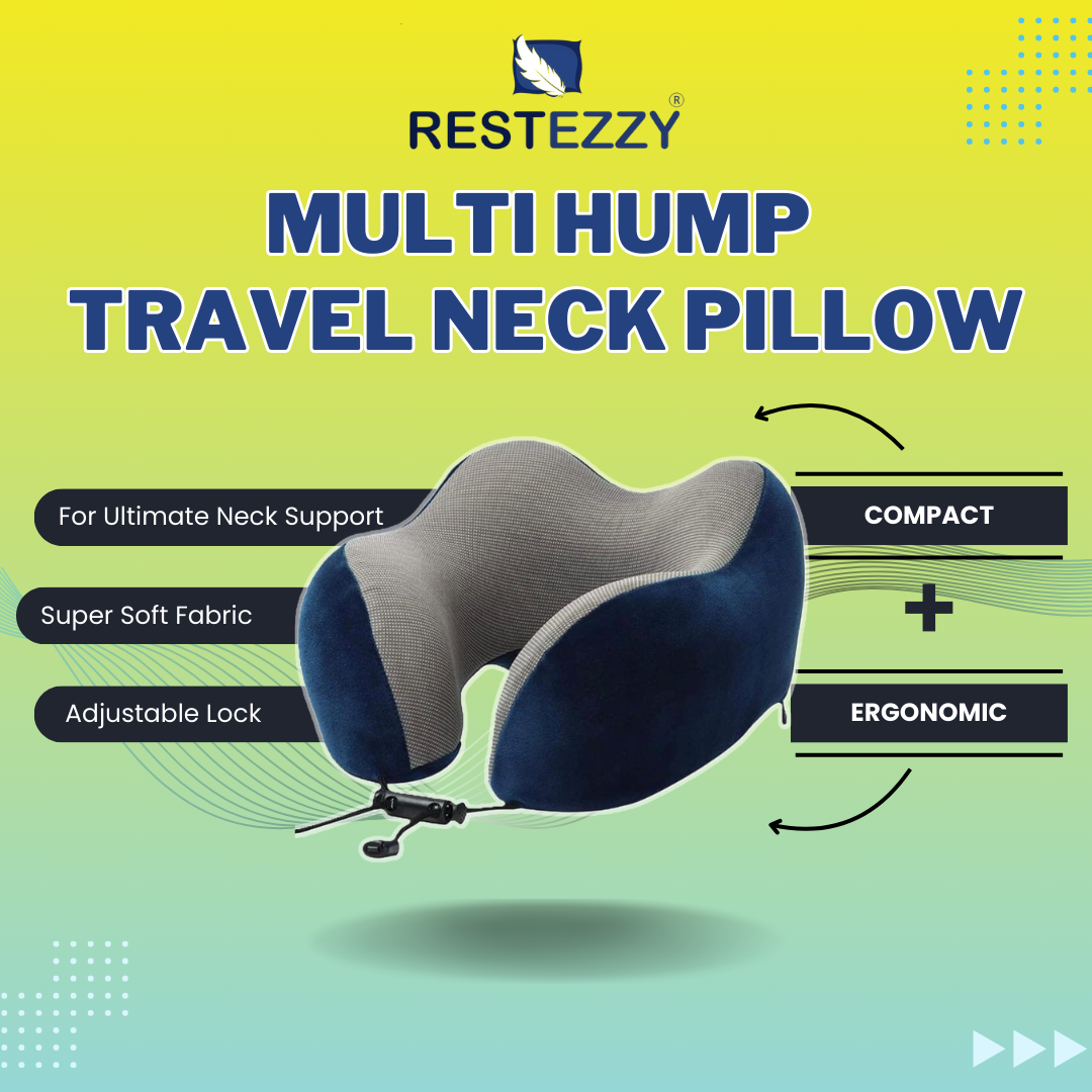 RestEzzy Multi Hump Travel Neck Pillow