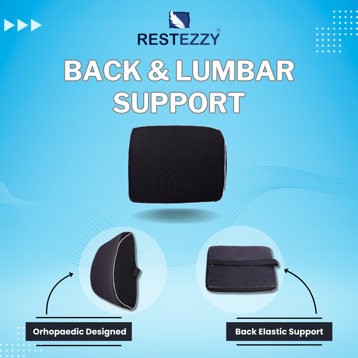 RestEzzy Lumbar & Back Support