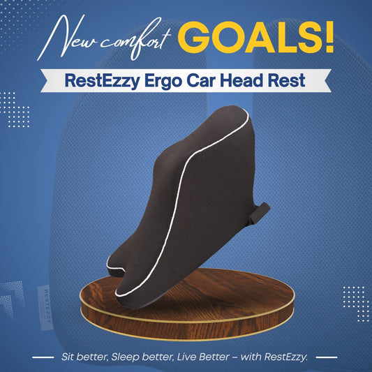 RestEzzy Ergo Car HeadRest Pillow