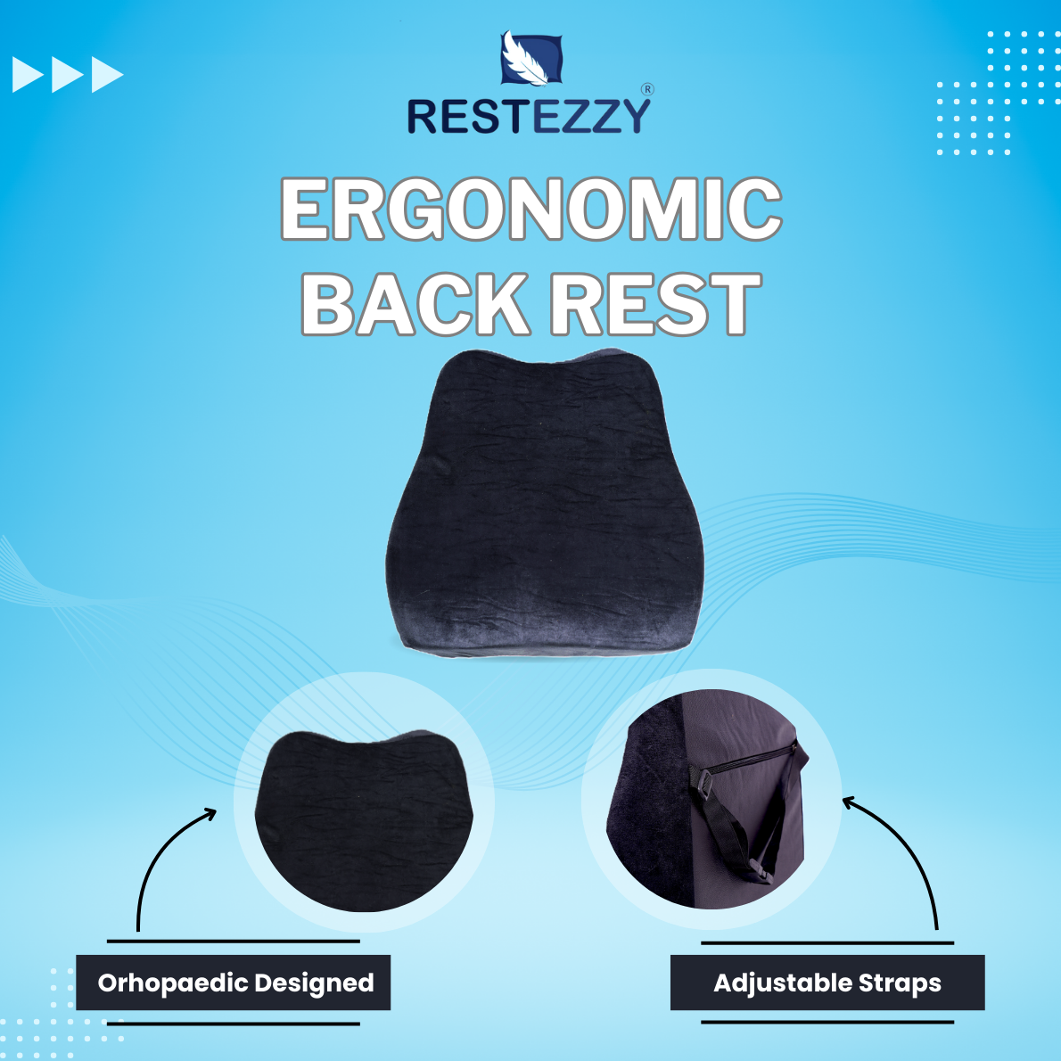 RestEzzy Ergonomics Back Rest specification