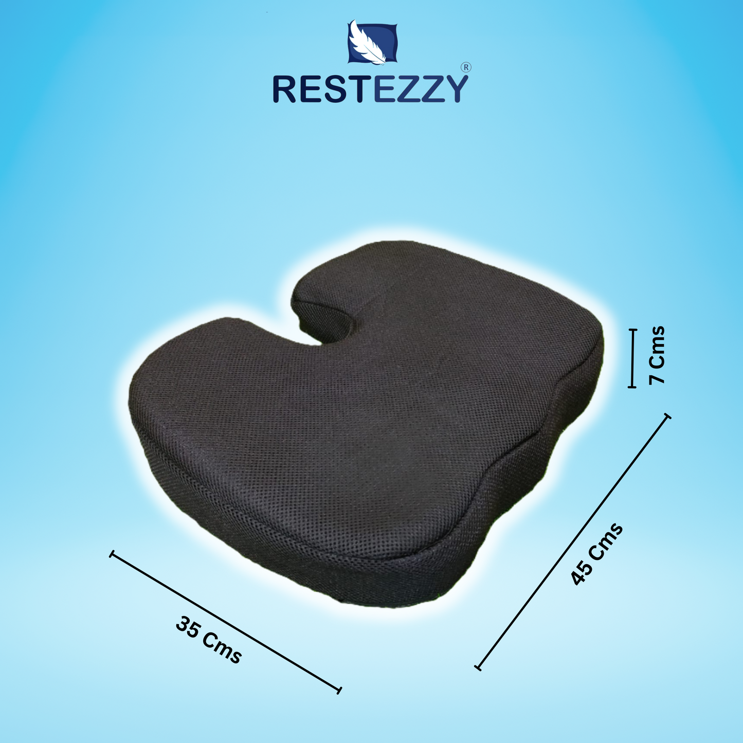 RestEzzy Orthopedic Coccyx Cushion