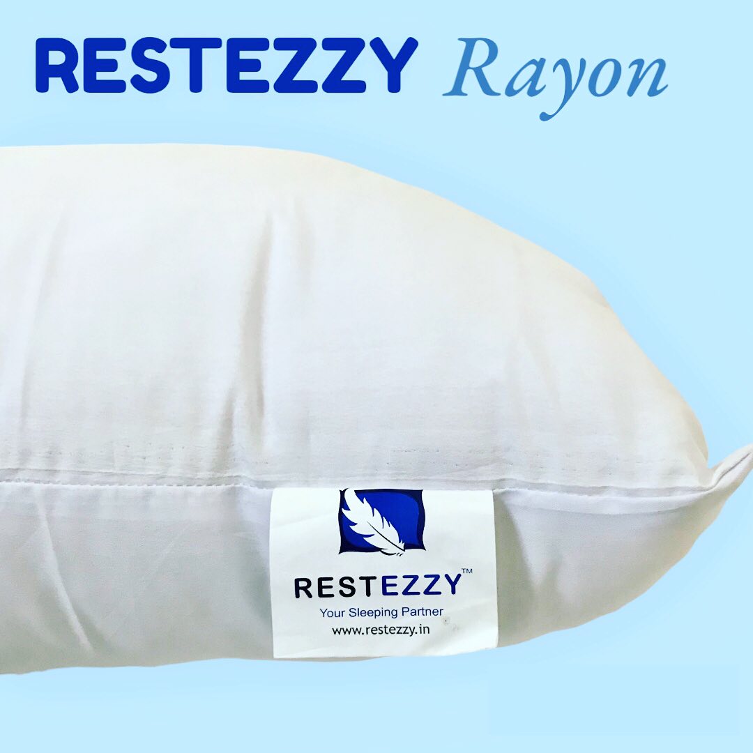 RestEzzy Rayon MicroFibre Queen Size Sleeping Pillow