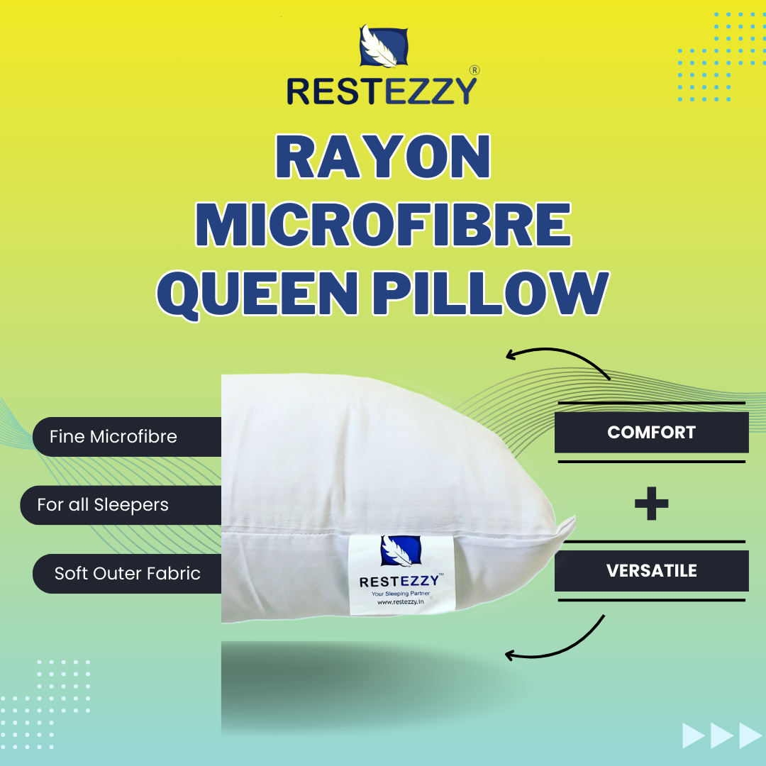 RestEzzy Rayon MicroFibre Queen Pillow